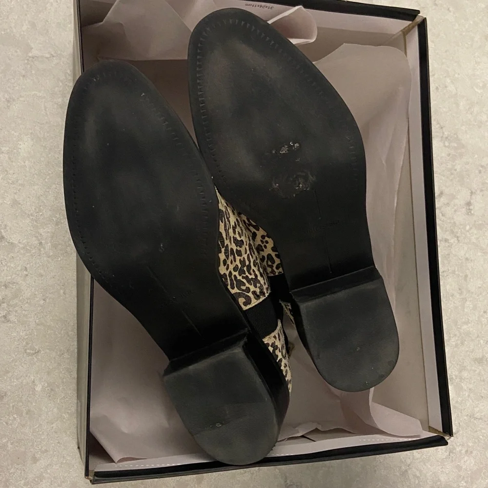 Sale! Dolce Vita Tan Leopard Suede Ankle Booties, size 7 - Picture 11 of 11